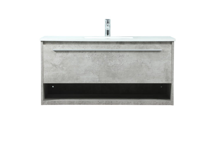 Elegant Lighting VF43540MCG Modern Roman Plumbing Concrete Grey