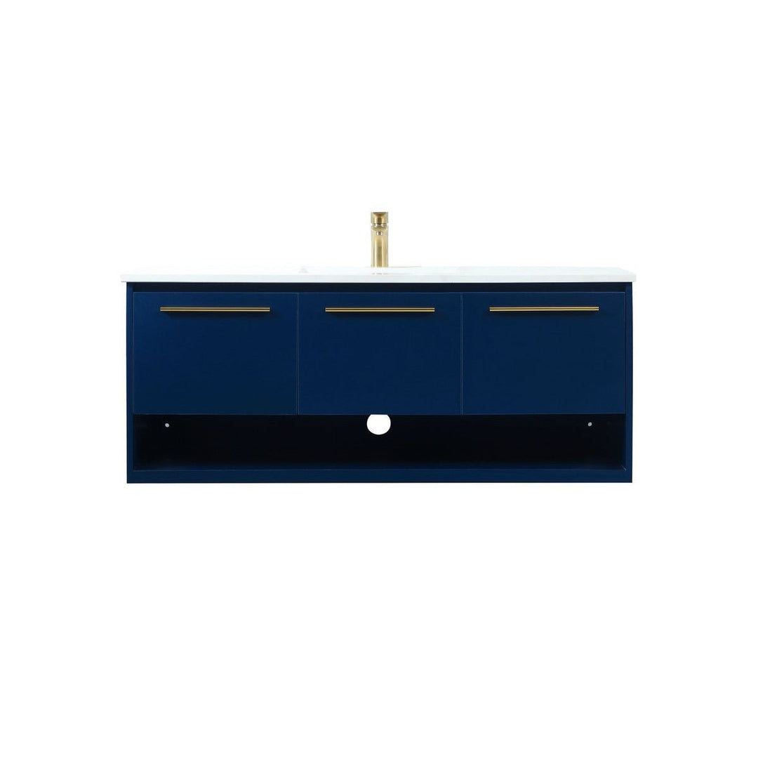 Elegant Lighting VF43548MBL Modern Roman Plumbing Blue