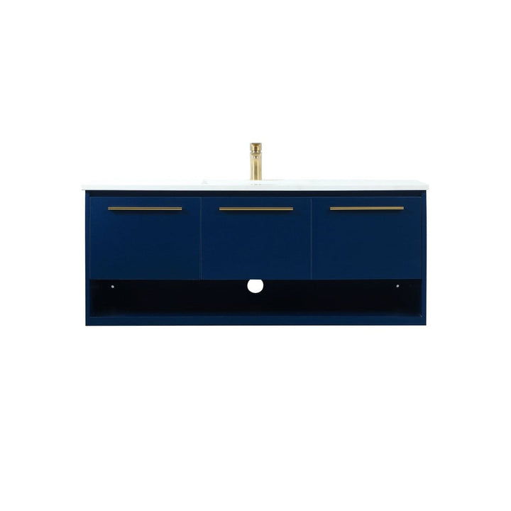 Elegant Lighting VF43548MBL Modern Roman Plumbing Blue