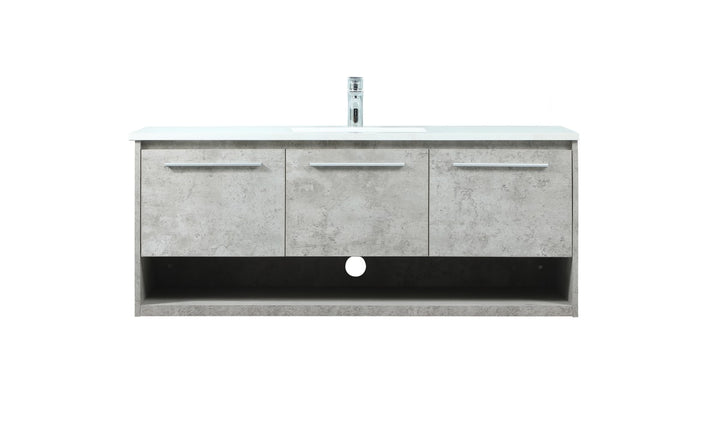 Elegant Lighting VF43548MCG Modern Roman Plumbing Concrete Grey