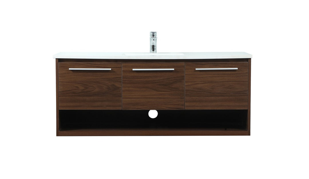 Elegant Lighting VF43548MWT Modern Roman Plumbing Walnut