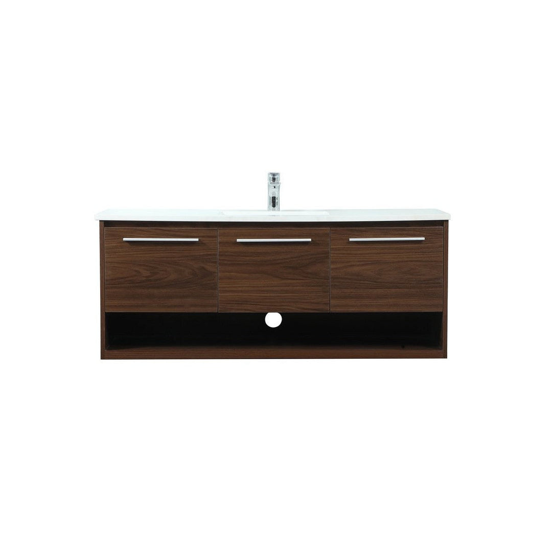 Elegant Lighting VF43548MWT Modern Roman Plumbing Walnut