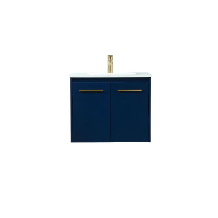 Elegant Lighting VF44524MBL Modern Penn Plumbing Blue