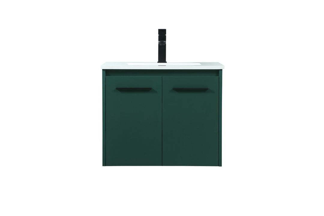 Elegant Lighting VF44524MGN Modern Penn Plumbing Green