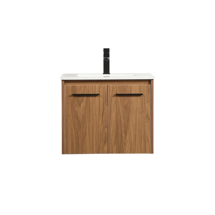 Elegant Lighting VF44524WB Modern Penn Plumbing Walnut Brown