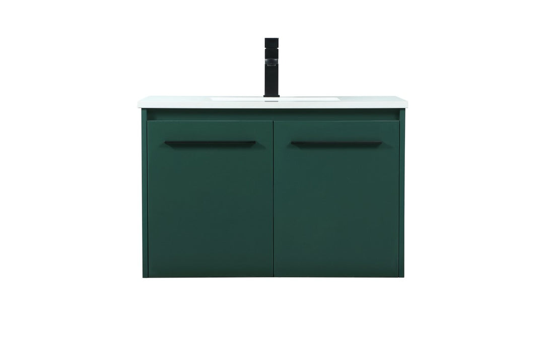 Elegant Lighting VF44530MGN Modern Penn Plumbing Green