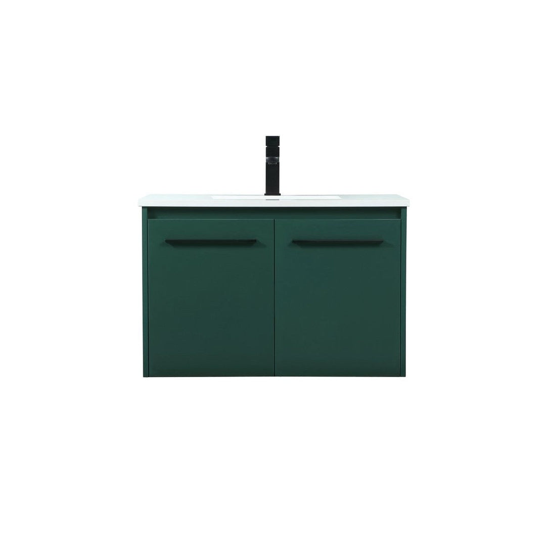 Elegant Lighting VF44530MGN Modern Penn Plumbing Green