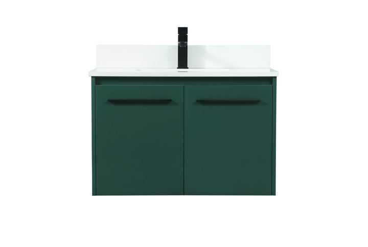 Elegant Lighting VF44530MGN-BS Modern Penn Plumbing Green