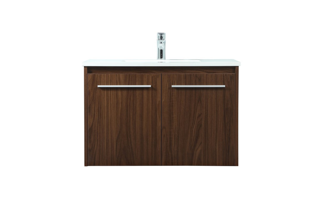 Elegant Lighting VF44530MWT Modern Penn Plumbing Walnut