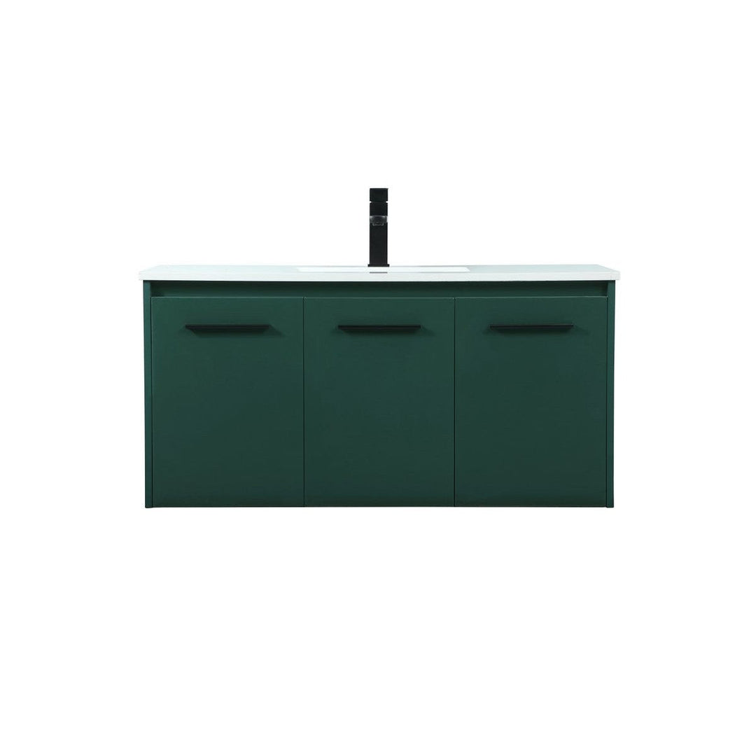 Elegant Lighting VF44540MGN Modern Penn Plumbing Green