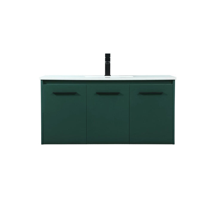 Elegant Lighting VF44540MGN Modern Penn Plumbing Green