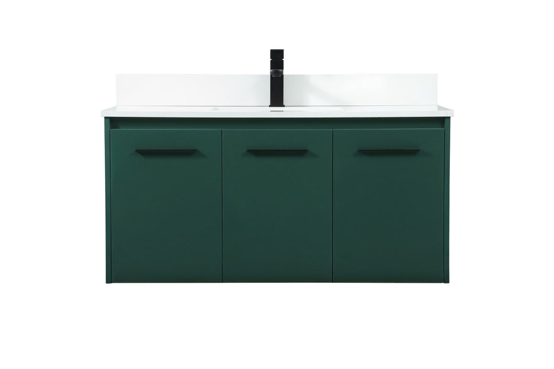 Elegant Lighting VF44540MGN-BS Modern Penn Plumbing Green