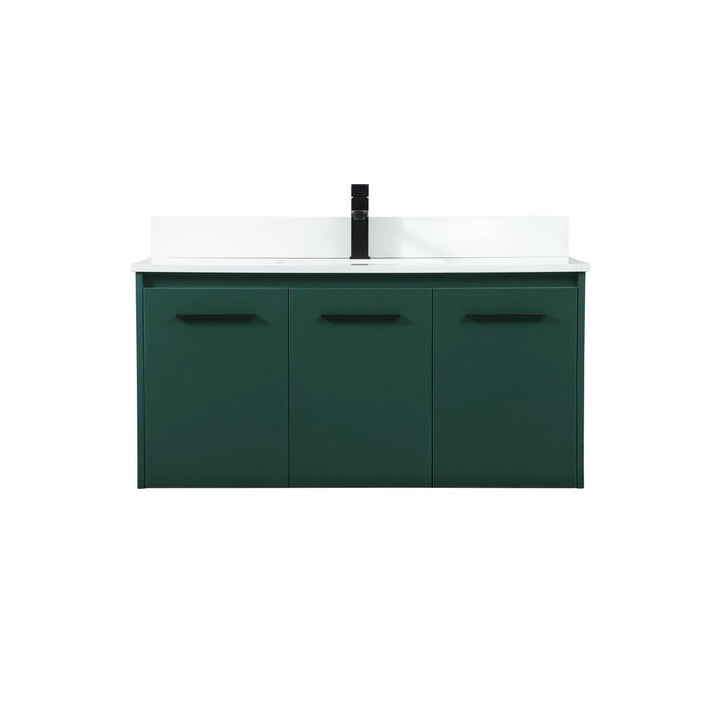 Elegant Lighting VF44540MGN-BS Modern Penn Plumbing Green