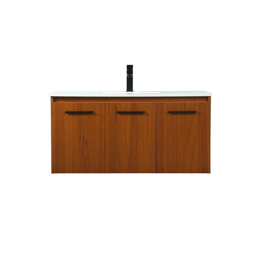 Elegant Lighting VF44540MTK Modern Penn Plumbing Teak