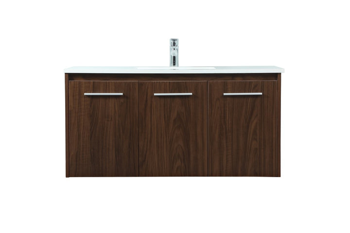 Elegant Lighting VF44540MWT Modern Penn Plumbing Walnut