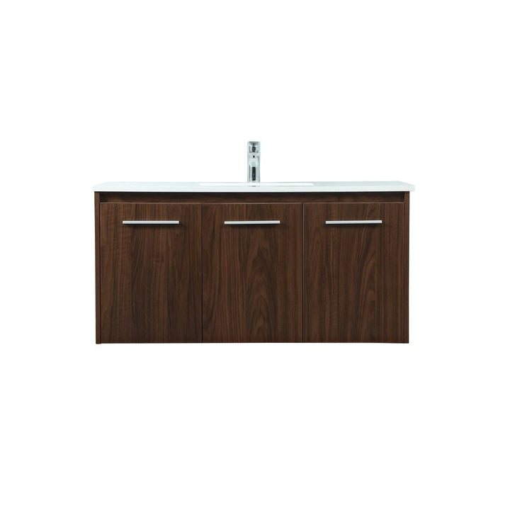 Elegant Lighting VF44540MWT Modern Penn Plumbing Walnut