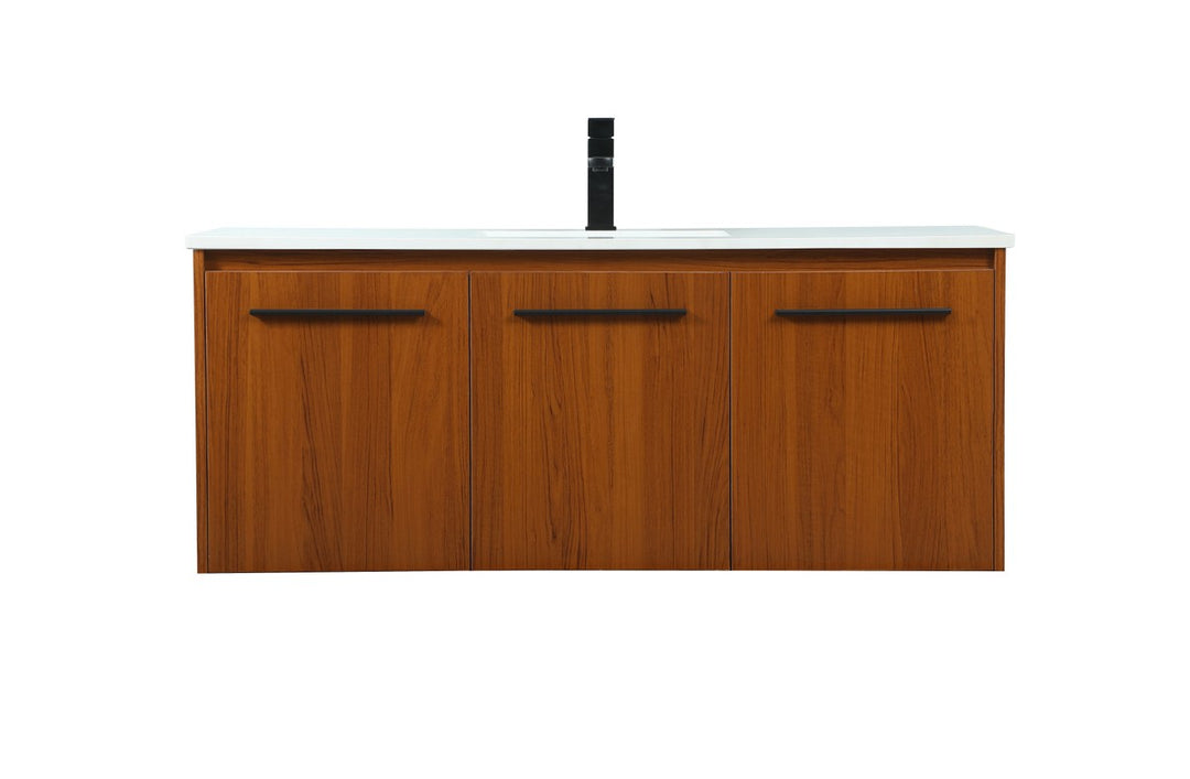 Elegant Lighting VF44548MTK Modern Penn Plumbing Teak