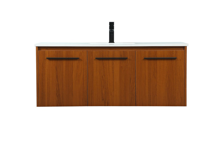 Elegant Lighting VF44548MTK Modern Penn Plumbing Teak