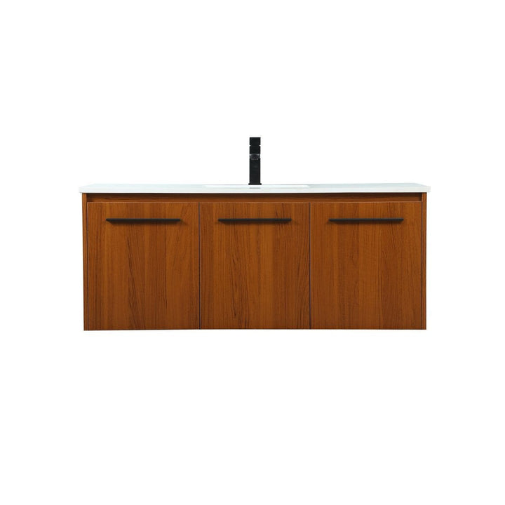 Elegant Lighting VF44548MTK Modern Penn Plumbing Teak