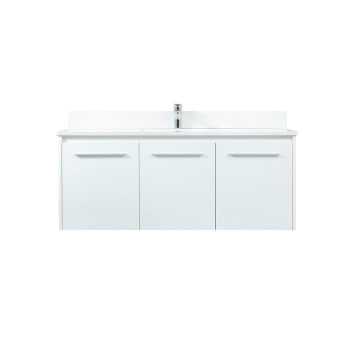 Elegant Lighting VF44548MWH-BS Modern Penn Plumbing White