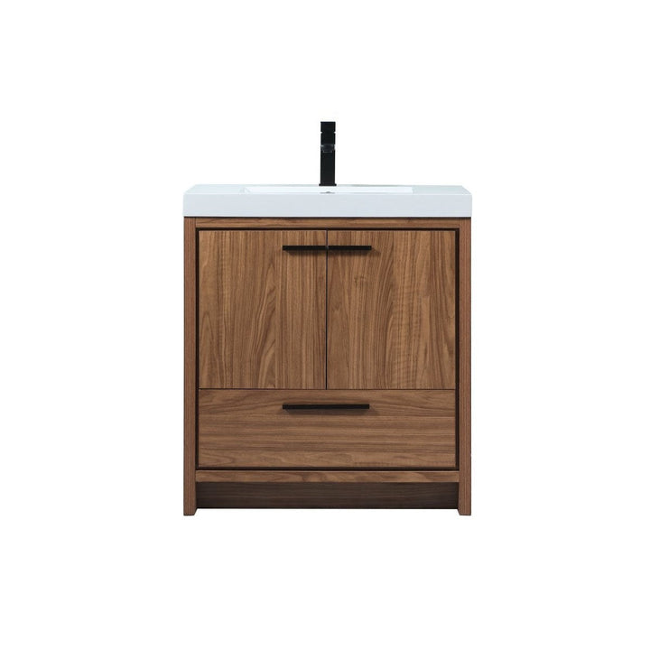 Elegant Lighting VF46030WB Modern Wyatt Plumbing Walnut Brown