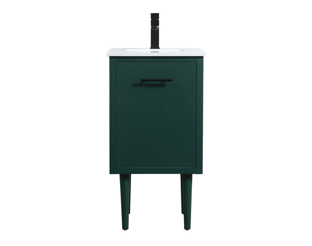 Elegant Lighting VF48018MGN Modern Cyrus Plumbing Green