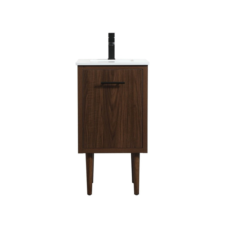 Elegant Lighting VF48018MWT Modern Cyrus Plumbing Walnut