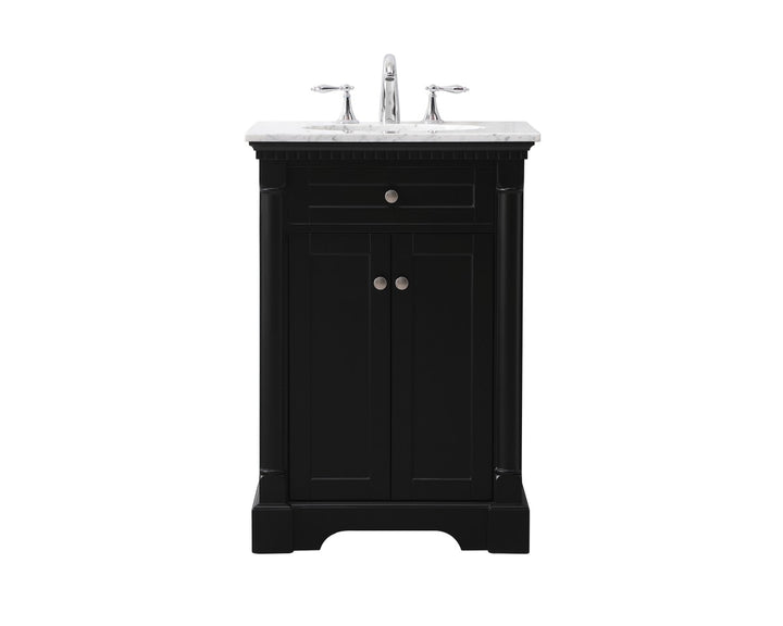 Elegant Lighting VF53024BK  Clarence Plumbing Black