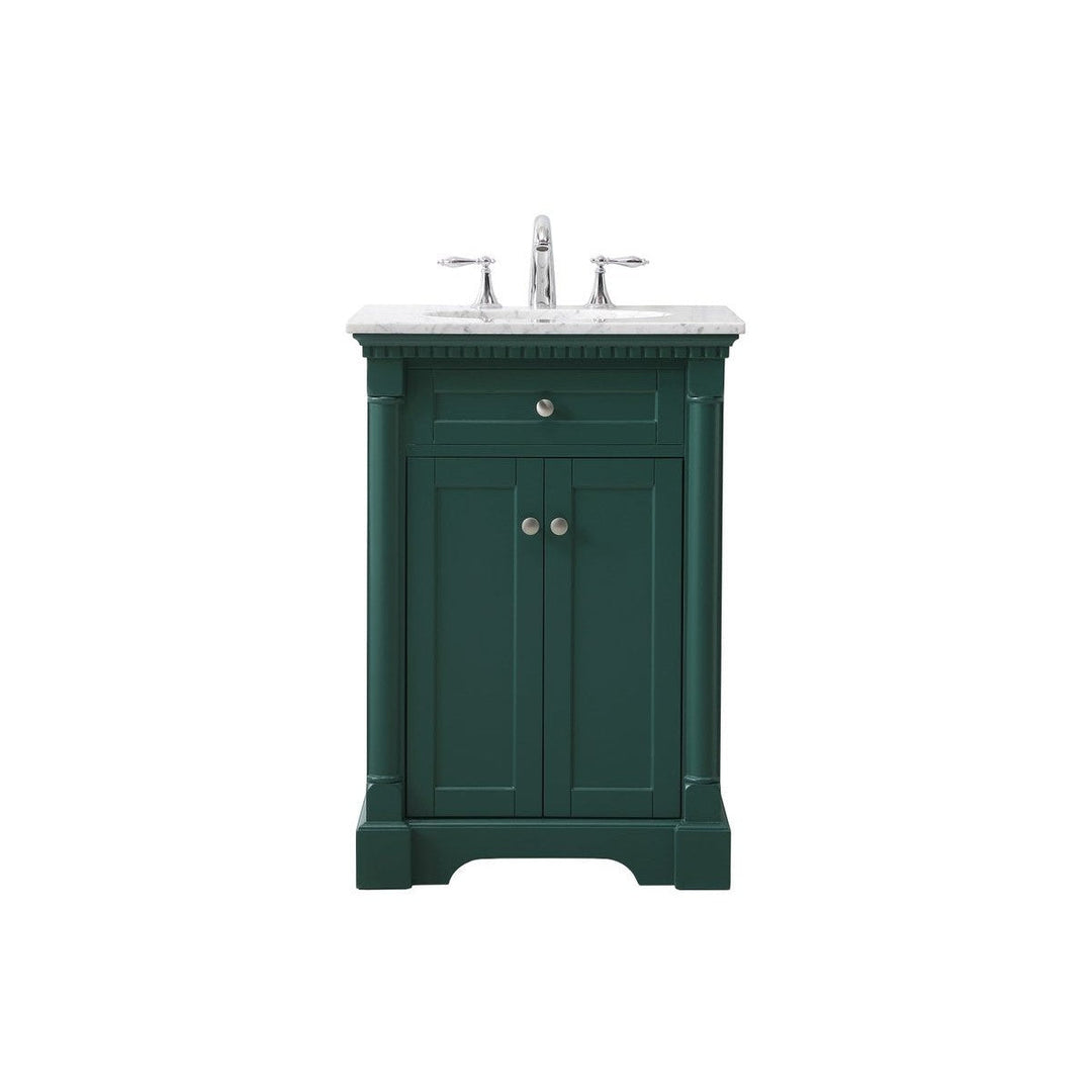 Elegant Lighting VF53024GN  Clarence Plumbing Green