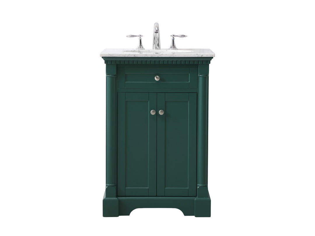 Elegant Lighting VF53024GN  Clarence Plumbing Green