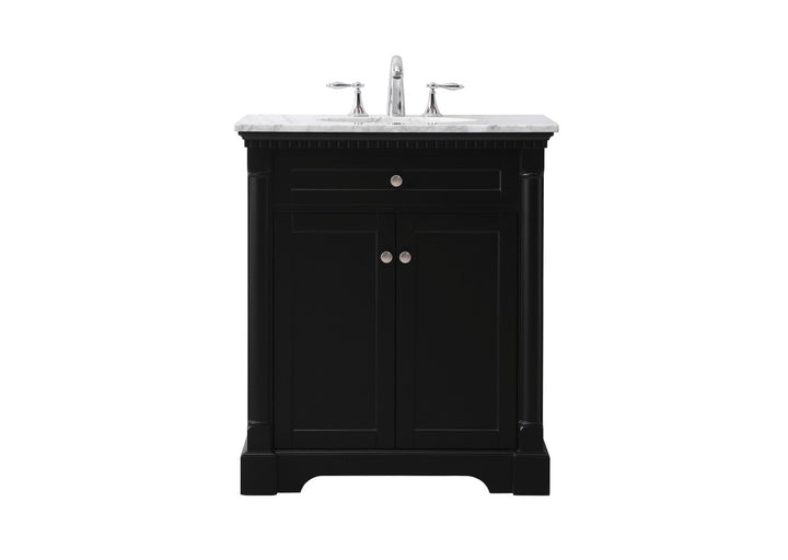 Elegant Lighting VF53030BK  Clarence Plumbing Black