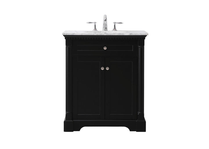 Elegant Lighting VF53030BK  Clarence Plumbing Black