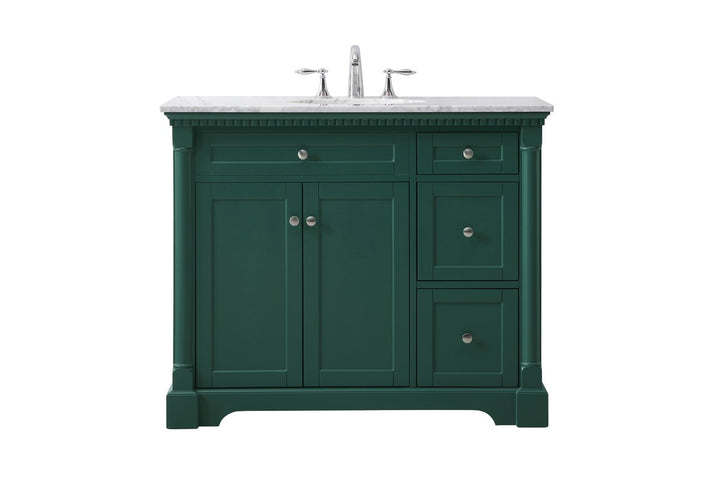 Elegant Lighting VF53042GN  Clarence Plumbing Green