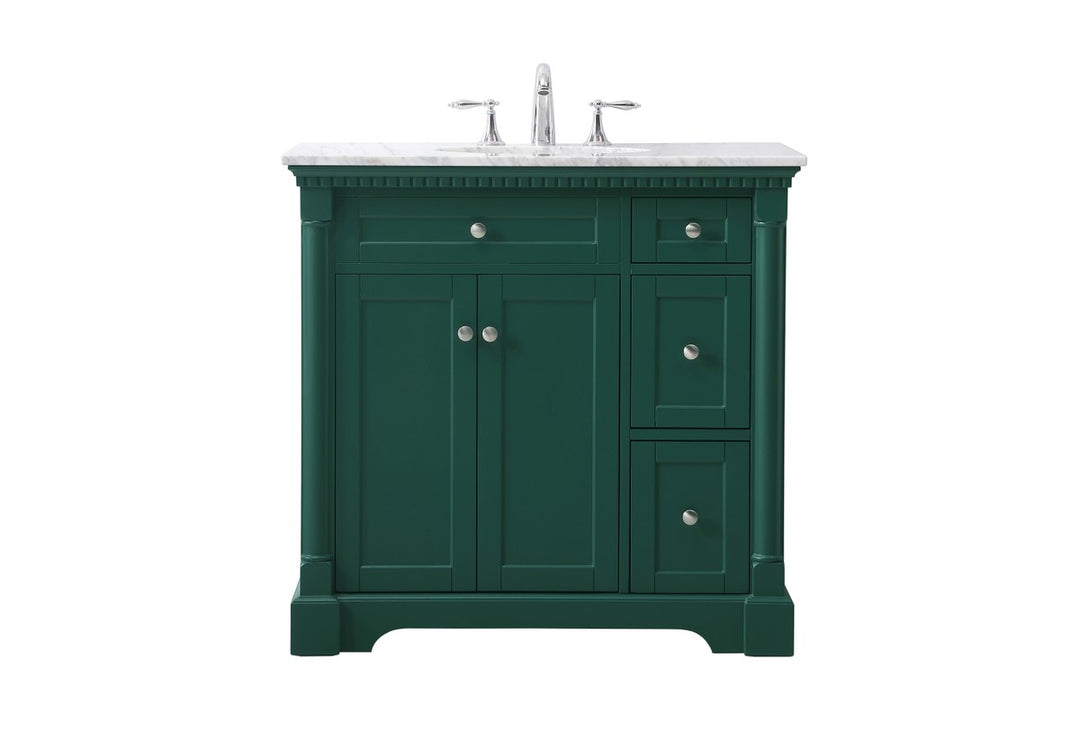 Elegant Lighting VF53036GN  Clarence Plumbing Green