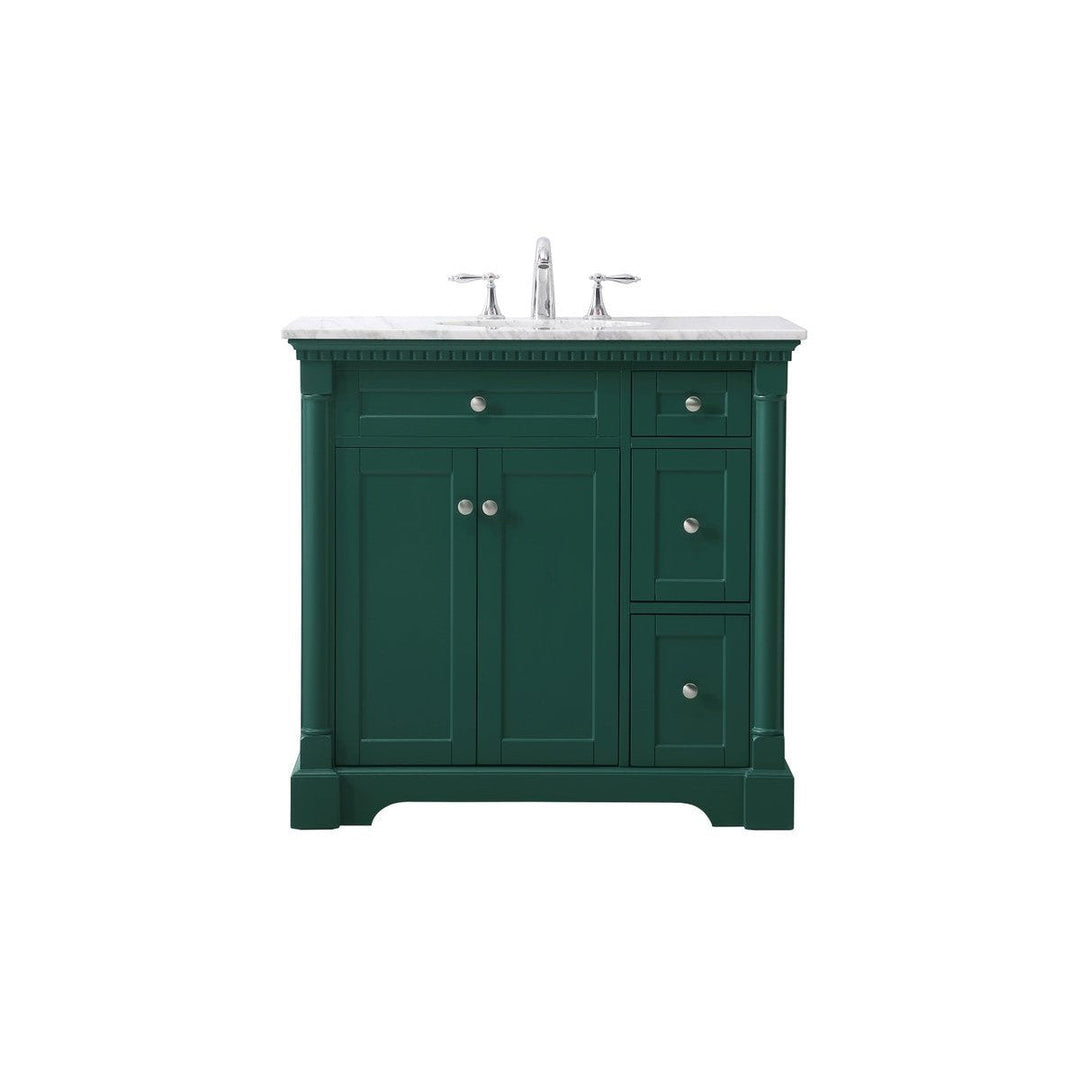 Elegant Lighting VF53036GN  Clarence Plumbing Green