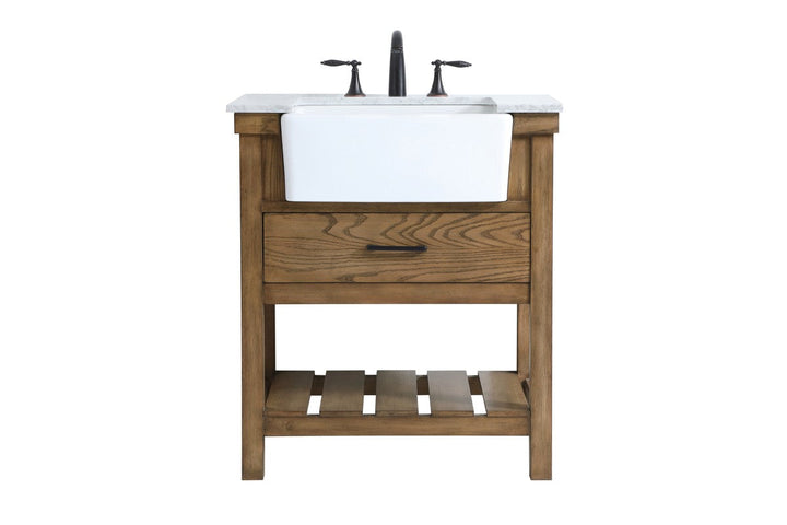 Elegant Lighting VF60130DW  Clement Plumbing Driftwood