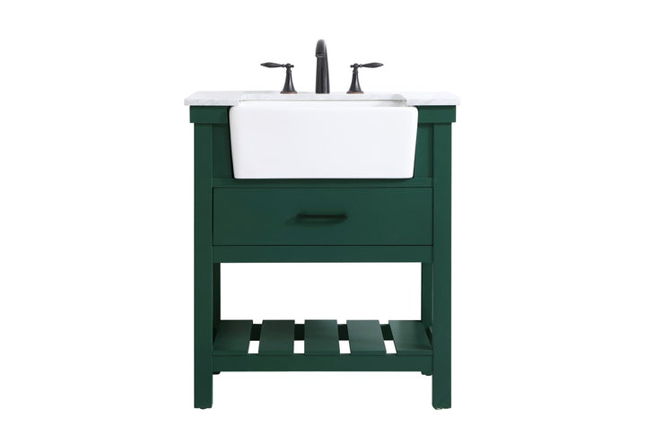 Elegant Lighting VF60130GN  Clement Plumbing Green