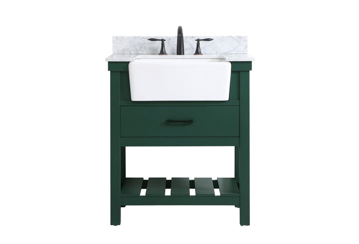 Elegant Lighting VF60130GN-BS  Clement Plumbing Green