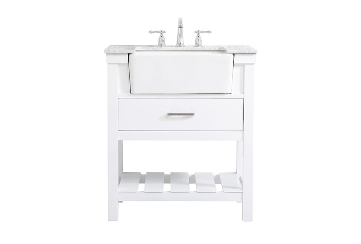 Elegant Lighting VF60130WH  Clement Plumbing White