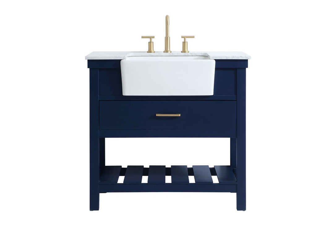 Elegant Lighting VF60136BL  Clement Plumbing Blue