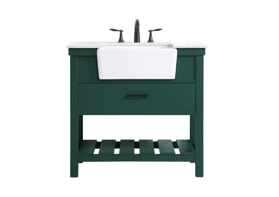 Elegant Lighting VF60136GN  Clement Plumbing Green