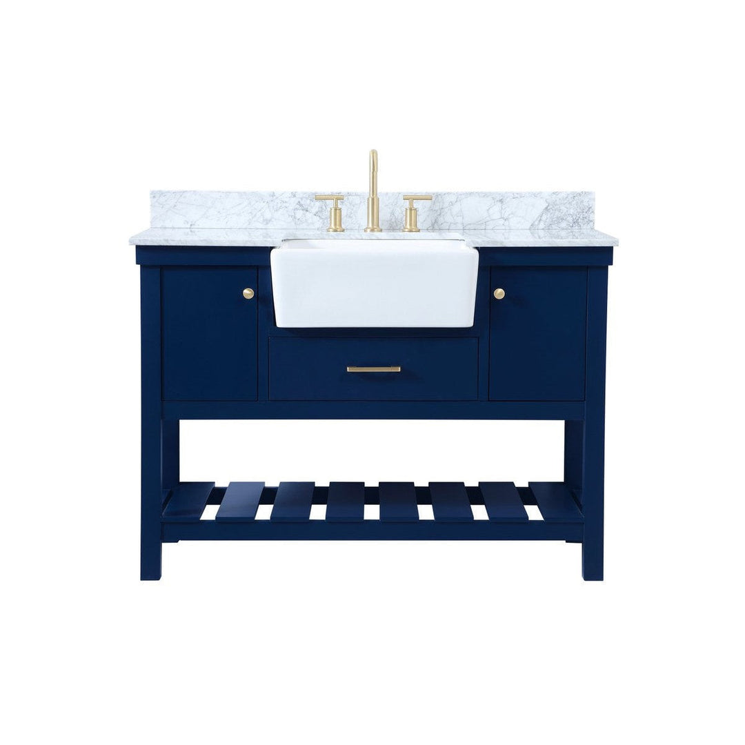 Elegant Lighting VF60148BL-BS  Clement Plumbing Blue