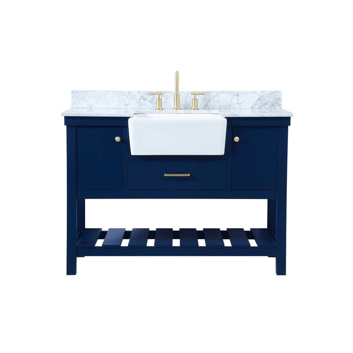 Elegant Lighting VF60148BL-BS  Clement Plumbing Blue