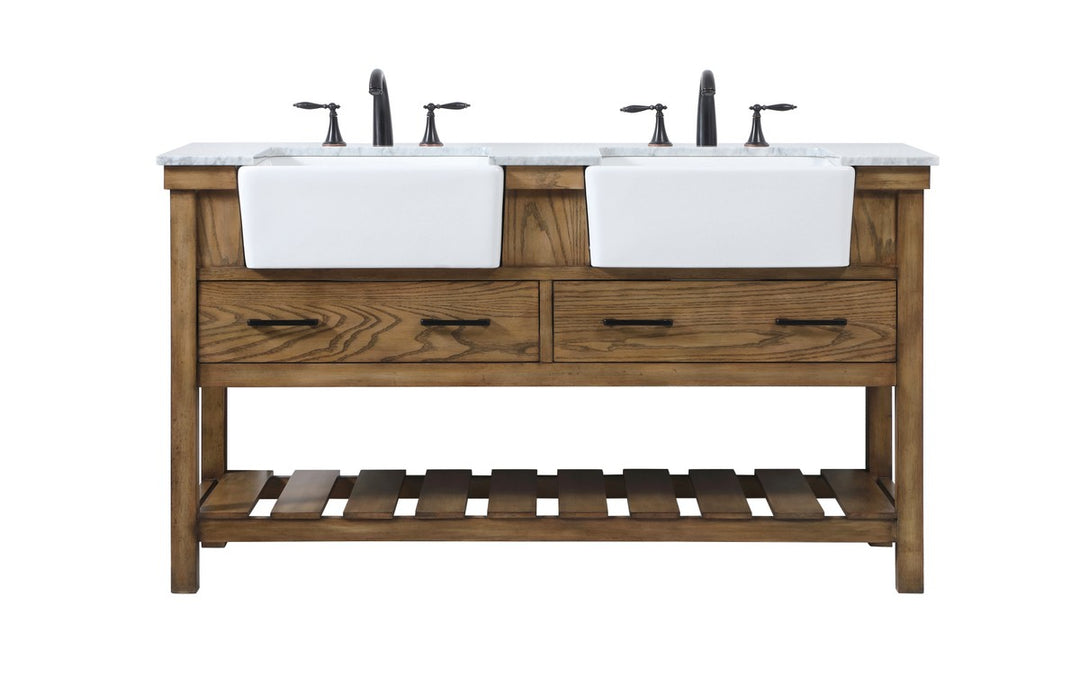 Elegant Lighting VF60160DDW  Clement Plumbing Driftwood