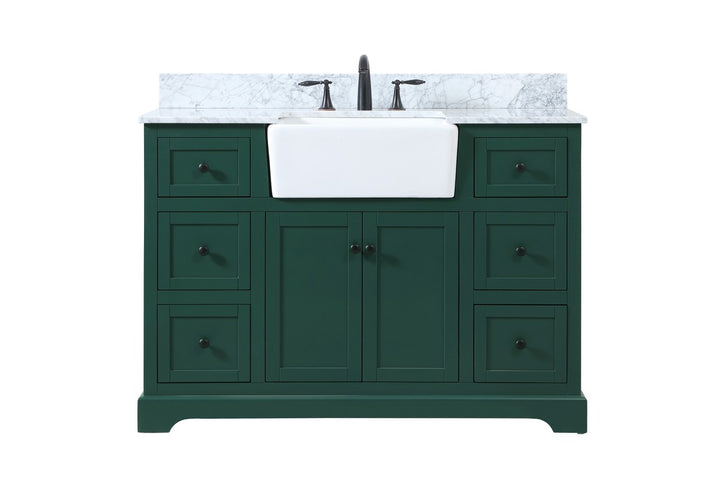 Elegant Lighting VF60248GN-BS  Franklin Plumbing Green