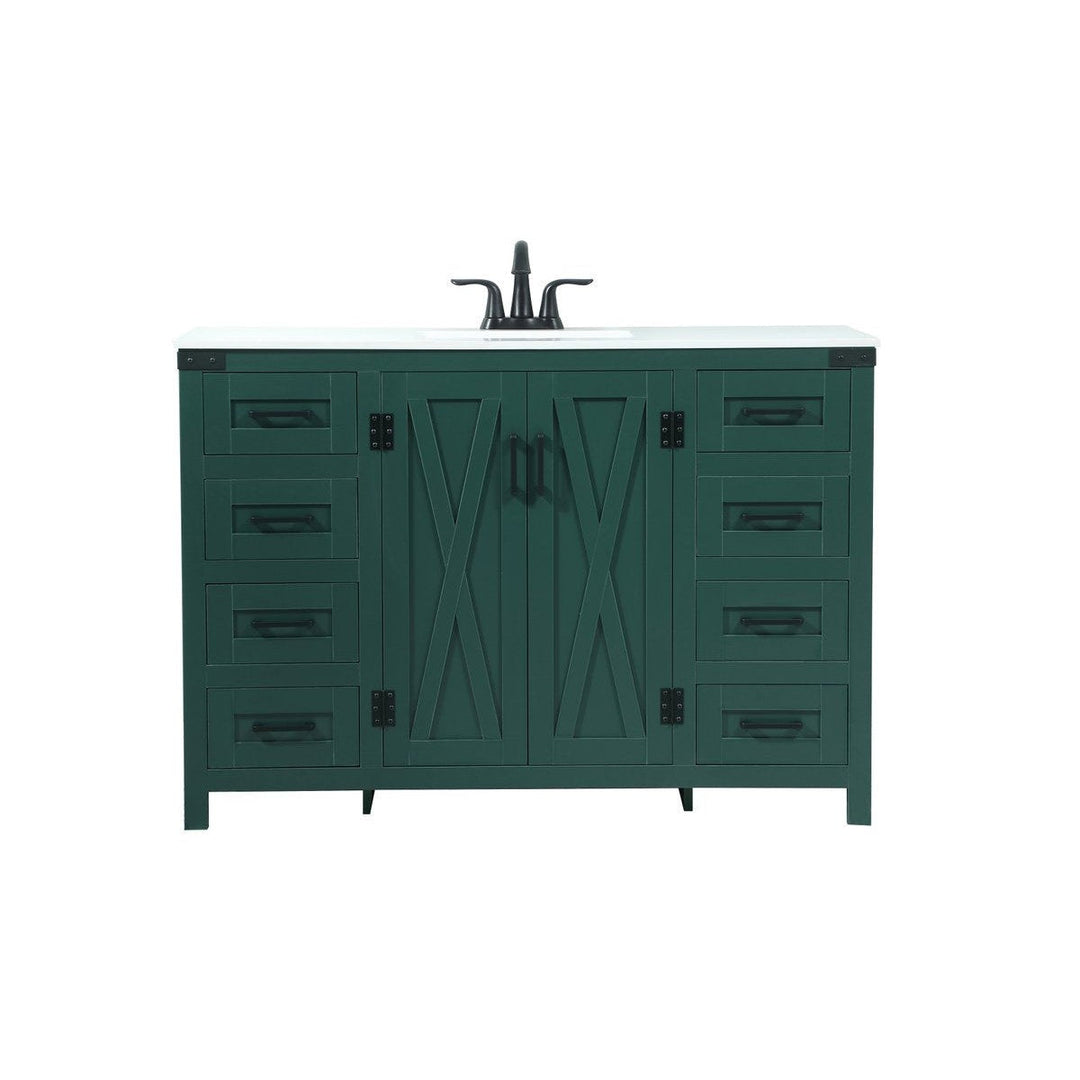 Elegant Lighting VF90248MGN  Grant Plumbing Green