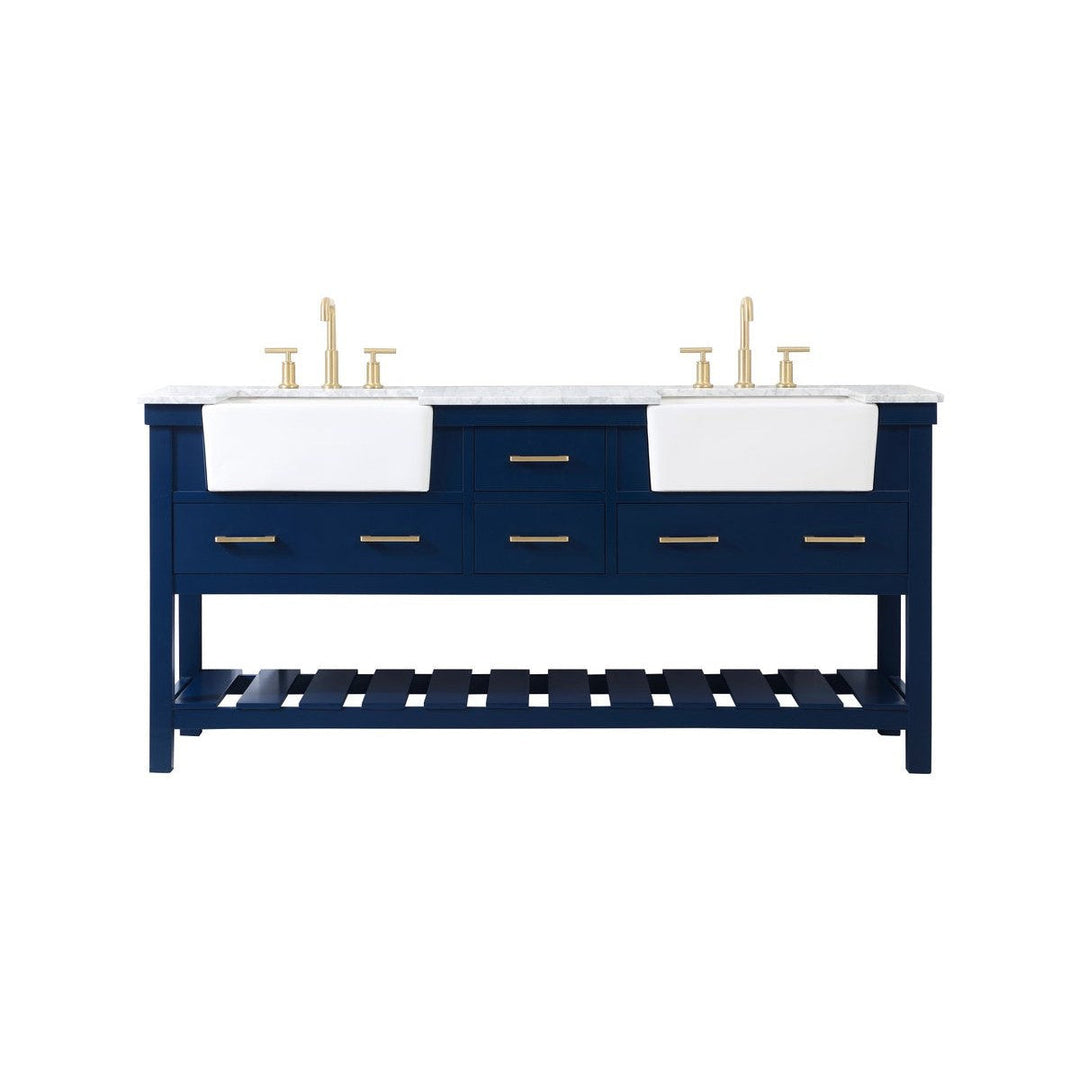 Elegant Lighting VF60172DBL  Clement Plumbing Blue