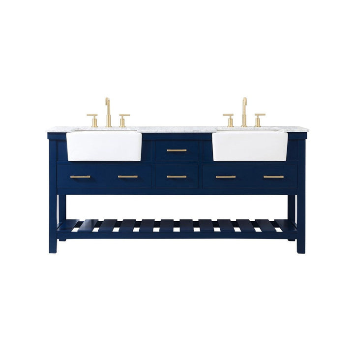 Elegant Lighting VF60172DBL  Clement Plumbing Blue