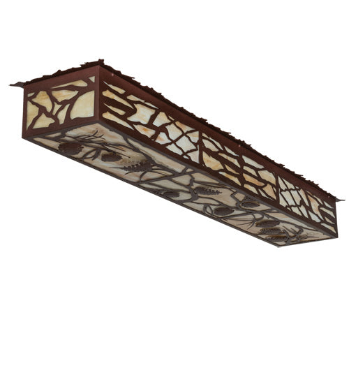 Meyda Tiffany Whispering Pines 234976 Ceiling Light - Rust,Cafe-Noir