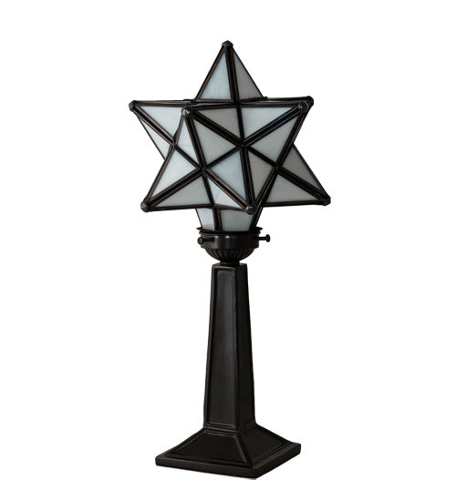 Meyda Tiffany Lighting 235265 Moravian Star One Light Accent Lamp Lamp Bronze / Dark
